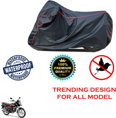THE REAL ARV Waterproof Two Wheeler Cover for Hero(CD 110 Dream, Black)