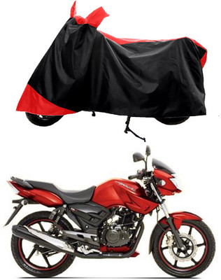 GROFATIK Two Wheeler Cover for TVS(Apache 150, Red)