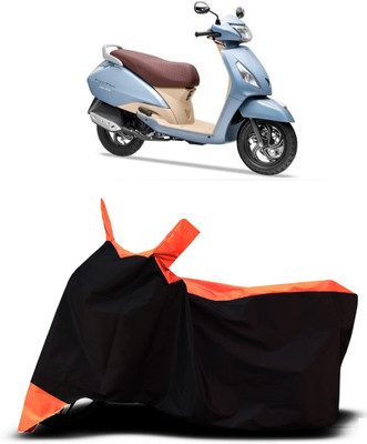 VESMEI Two Wheeler Cover for TVS(Jupiter Grande, Orange)