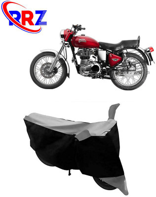 RRZ Waterproof Two Wheeler Cover for Royal Enfield(Bullet Electra Twinspark, Black, Grey)