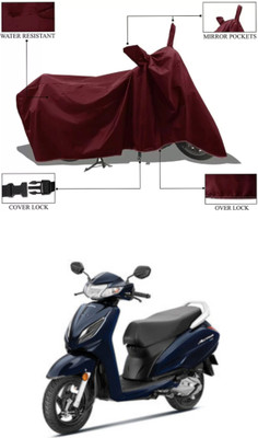 MMSSTAR Waterproof Two Wheeler Cover for Honda(Activa 6G, Maroon)