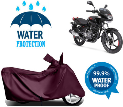 RTS COLLECTIONS Waterproof Two Wheeler Cover for Bajaj(Pulsar 125, Maroon)