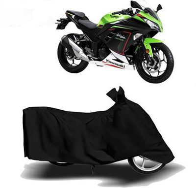 DeepShakshi AUTOMOTIVE Waterproof Two Wheeler Cover for Kawasaki(Ninja 250, Black)