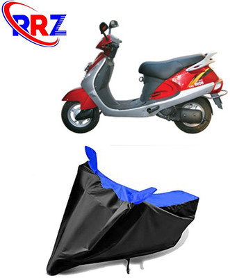 RRZ Waterproof Two Wheeler Cover for Kinetic(Nova, Black, Blue)