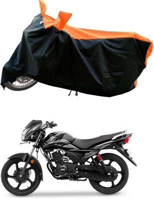 Mdstar Waterproof Two Wheeler Cover for TVS(Victor New, Orange)