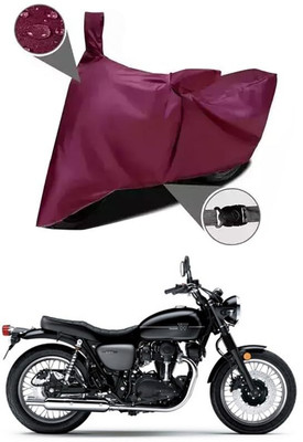 AASHTIK MART Two Wheeler Cover for Kawasaki(W800, Maroon)