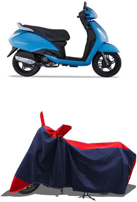 SUGASHRI Waterproof Two Wheeler Cover for TVS(Jupiter, Red, Blue)