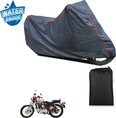 GOSHIV-car and bike accessories Waterproof Two Wheeler Cover for Royal Enfield(Electra 5S, Grey)