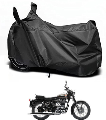 Auto Hub Waterproof Two Wheeler Cover for Royal Enfield(Standard 350, Black)