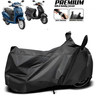 smwzxyu Waterproof Two Wheeler Cover for Honda(Scooty, Black)