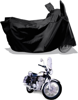 Amexride Two Wheeler Cover for Royal Enfield(Machismo 350, Black)