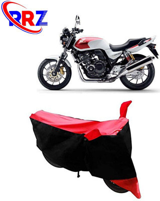 DeepShakshi AUTOMOTIVE Waterproof Two Wheeler Cover for Honda(CB 400, Black, Red)