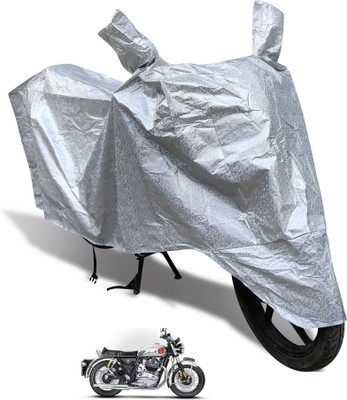 Euro Care Waterproof Two Wheeler Cover for Royal Enfield(Interceptor 650, Silver)