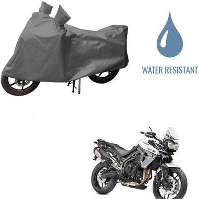 DeepShakshi AUTOMOTIVE Waterproof Two Wheeler Cover for Triumph(Tiger 800 XR, Grey)