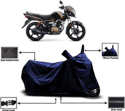 KEDIT Two Wheeler Cover for TVS(Victor Premium, Blue)