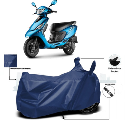 WMIZEXA Waterproof Two Wheeler Cover for TVS(Zest 110, Blue)