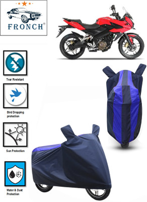 FRONCH Waterproof Two Wheeler Cover for Bajaj(Pulsar 250, Blue)