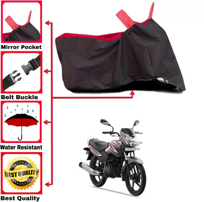DeepShakshi AUTOMOTIVE Two Wheeler Cover for TVS(Sport KS, Red, Black)