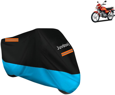 Juvdoxj Waterproof Two Wheeler Cover for Hero(CD deluxe, Blue)