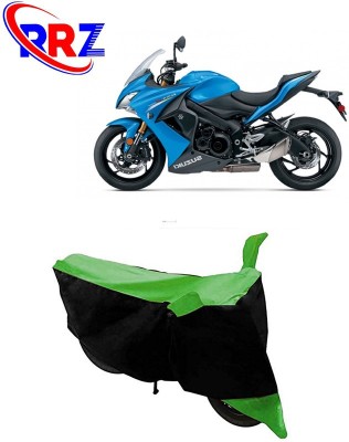 RRZ Waterproof Two Wheeler Cover for Suzuki(GSX S1000F, Black, Green)