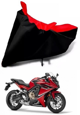 DSAMI Two Wheeler Cover for Honda(CBR 650F, Black, Red)