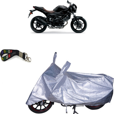 UKIGAL Waterproof Two Wheeler Cover for Suzuki(SV 650, Silver)