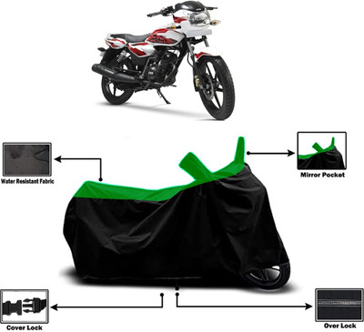 Amexride Two Wheeler Cover for TVS(Phoenix 125, Green)