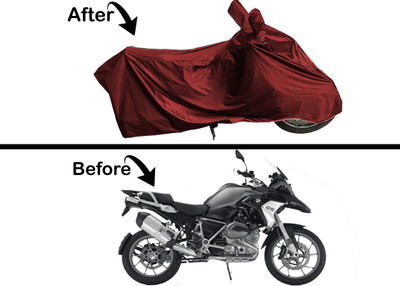 Sytleclubs Waterproof Two Wheeler Cover for BMW(F 850 GS, Maroon)