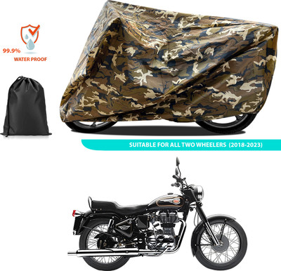 PAGORA Waterproof Two Wheeler Cover for Royal Enfield(Bullet 350, Yellow)
