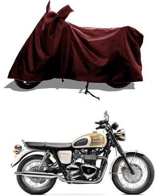 GROFATIK Two Wheeler Cover for Triumph(Bonneville T100, Maroon)