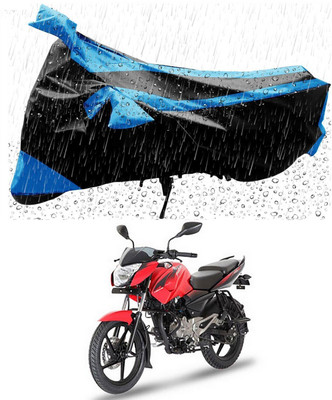 Mdstar Waterproof Two Wheeler Cover for Bajaj(Pulsar 135, Blue, Black)
