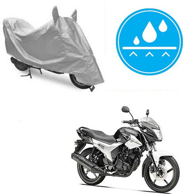 DeepShakshi AUTOMOTIVE Waterproof Two Wheeler Cover for Yamaha(SZ R, Silver)