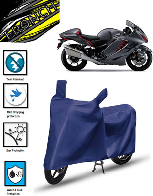 FRONCH Waterproof Two Wheeler Cover for Suzuki(Hayabusa, Blue)
