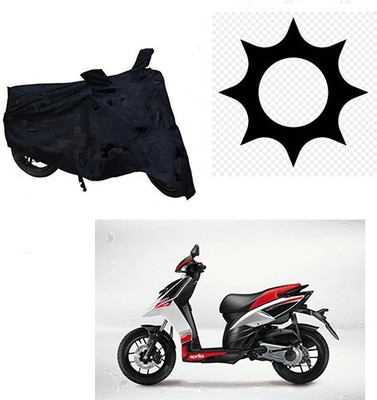 MMSSTAR Waterproof Two Wheeler Cover for Aprilia(SR 125, Black)