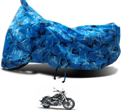 Euro Care Waterproof Two Wheeler Cover for Royal Enfield(Meteor, Blue)