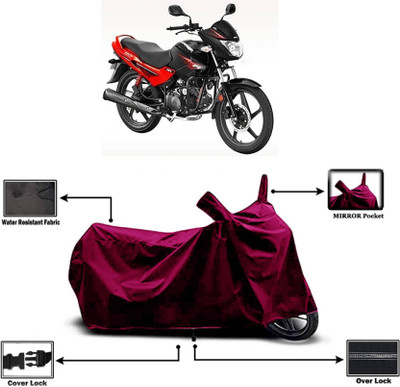 AASHTIK MART Two Wheeler Cover for Hero(Glamour, Maroon)