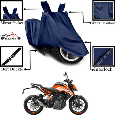 KEDIT Two Wheeler Cover for KTM(200 Duke, Blue)