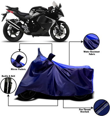 DeepShakshi AUTOMOTIVE Waterproof Two Wheeler Cover for Hyosung(GT250R, Blue)