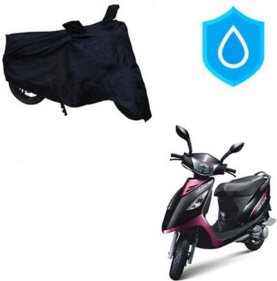 DeepShakshi AUTOMOTIVE Waterproof Two Wheeler Cover for TVS(Scooty Streak, Black)