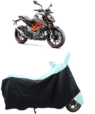 Coxtor Waterproof Two Wheeler Cover for KTM(125 Duke, White)