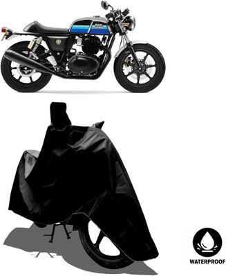 Amexride Waterproof Two Wheeler Cover for Royal Enfield(Continental GT 650, Black)