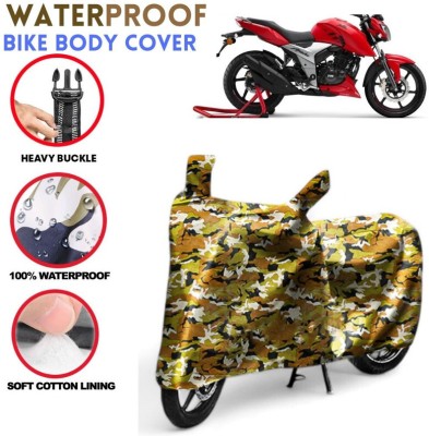 kerwa Waterproof Two Wheeler Cover for TVS(Apache RTR 160 4V, Multicolor)