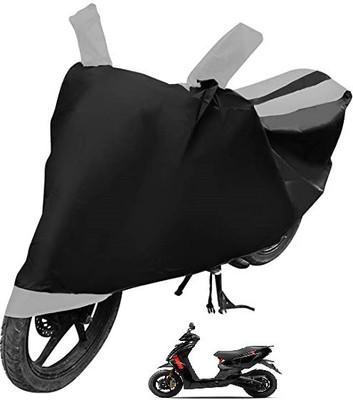 MOCKHE Two Wheeler Cover for Ather(450 X, Silver)