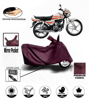 smwzxyu Waterproof Two Wheeler Cover for Hero(CD deluxe, Maroon)