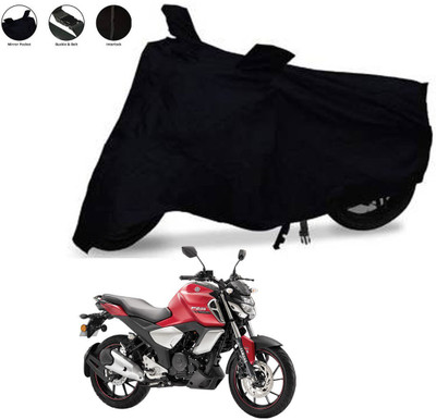 Aamaya Store Waterproof Two Wheeler Cover for Yamaha(FZ-S FI, Black)