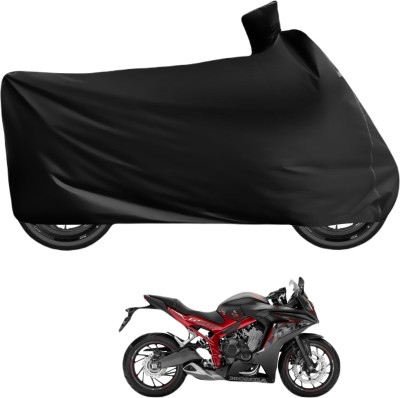 Auto Hub Waterproof Two Wheeler Cover for Honda(CBR 650F, Black)