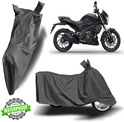 ROYAL AUTO MART Waterproof Two Wheeler Cover for Bajaj(Dominar 250, Grey)