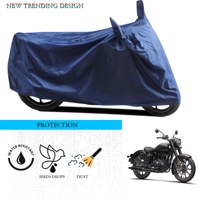 ANTHUB Waterproof Two Wheeler Cover for Royal Enfield(Classic 350, Blue)