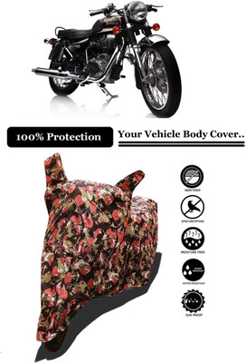 Amexride Two Wheeler Cover for Royal Enfield(Electra Delux, Multicolor)