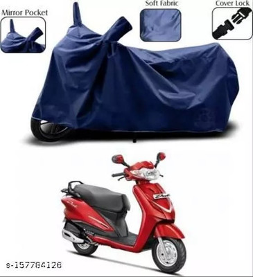 gurukul mart Waterproof Two Wheeler Cover for Techo Electra(Glamour Programmed FI, Blue)